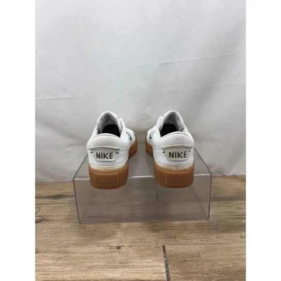 Nike White and Brown Women's Sneakers - Picture 4 of 10